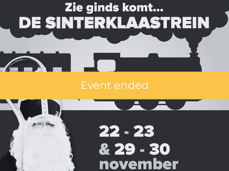22, 23, 29 & 30 November 2025 | Steam train with Sinterklaas